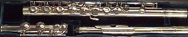 Theodore Berteling silver flute c. 1860
