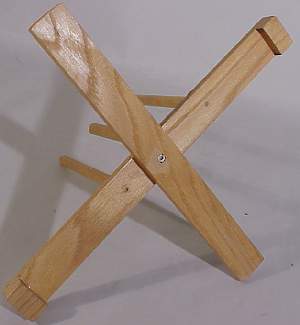 Handcrafted Wooden Alto Flute Stand (with 1, 2 or 3 Pegs) - Flute