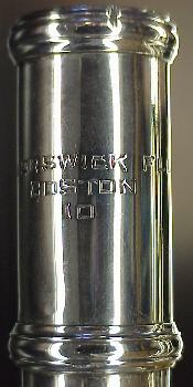 The Worswick Flute/Boston/#10
              box engraving